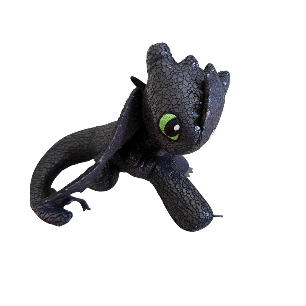 DreamWorks How to Train Your Dragon Toothless Night Fury Plush Scale Texture